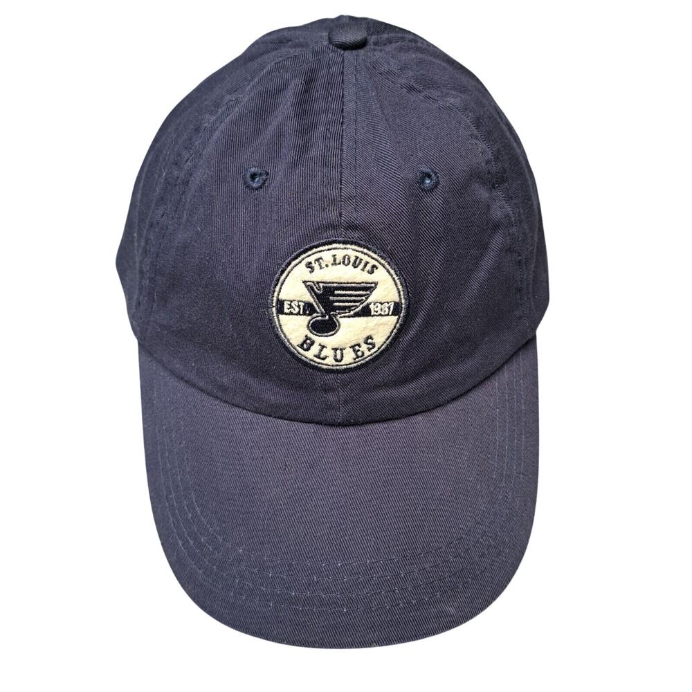St Louis Blues Hockey Ball Cap MENS SIZE OS Navy Blue Strapback cotton windproof
